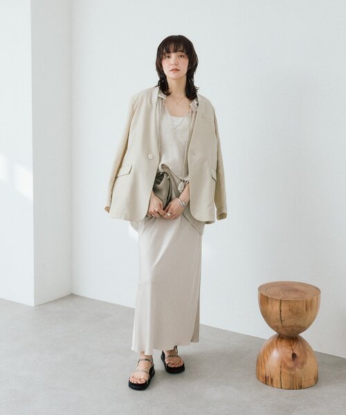 RIVE DROITE（リヴドロワ）の「【à Nice】リネンギャザーブラウス（シャツ/ブラウス・レディース・ブルー/ベージュ/ブラウン/ピンク・FREE）」の10枚目の写真