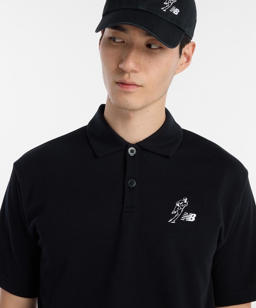NEW BALANCE(ニューバランス)の「大谷翔平オールウェイズオンロゴ半袖ポロ(ポロシャツ・メンズ・ライトグレー/ブラック/ネイビー・SMALL/MEDIUM/LARGE/X-LARGE/XX-LARGE/XXX-LARGE)」の6枚目の写真
