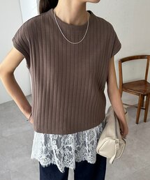 【WEB限定】ワイドリブフレンチスリーブTシャツ