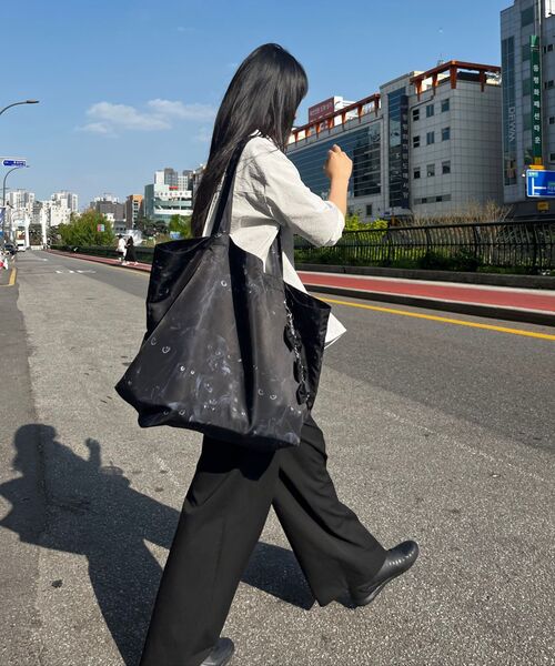 MOIREMOA(モアレモア)の「Midnight Feline Big Bag-Black(エコバッグ/サブバッグ・レディース・その他・FREE)」の10枚目の写真