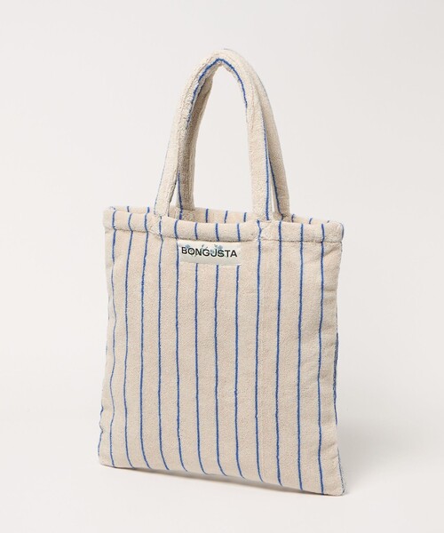 BONGUSTA(ボングスタ)の「<BONGUSTA>トートバッグ(ストライプ)(トートバッグ・レディース・ホワイト/ブラウン系/クリーム/コバルトブルー/イエロー/ワイン/ベージュ・FREE)」の11枚目の写真