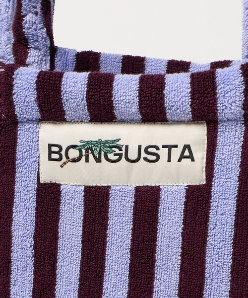 BONGUSTA(ボングスタ)の「<BONGUSTA>トートバッグ(ストライプ)(トートバッグ・レディース・ホワイト/ブラウン系/クリーム/コバルトブルー/イエロー/ワイン/ベージュ・FREE)」の10枚目の写真