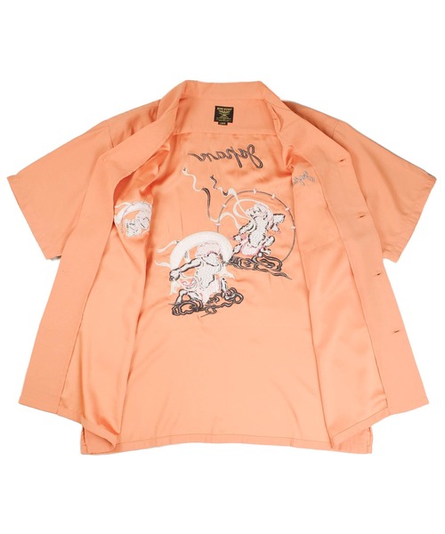 HOUSTON(ヒューストン)の「【UT207】【HOUSTON/ヒューストン】FUUJIN & RAIJIN SOUVENIR SHIRT 41278(シャツ/ブラウス・メンズ・ブラック/オレンジ・LARGE)」の17枚目の写真