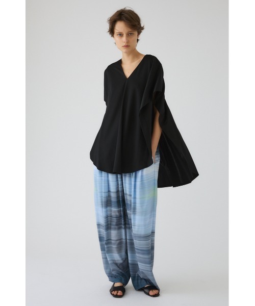 RIM.ARK(リムアーク)の「Relaxed flap tops リラックスド フラップ トップス(Tシャツ/カットソー・レディース・ブルー/ホワイト/ネイビー/ブラック・FREE)」の7枚目の写真