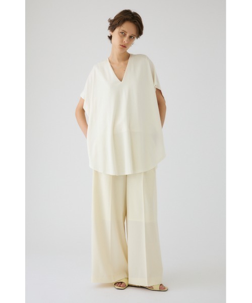 RIM.ARK(リムアーク)の「Relaxed flap tops リラックスド フラップ トップス(Tシャツ/カットソー・レディース・ブルー/ホワイト/ネイビー/ブラック・FREE)」の21枚目の写真