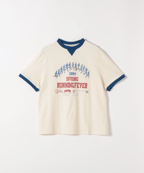SHIPS any(シップス エニィ)の「VITALSIGN:〈洗濯機可能〉プリント TEE(Tシャツ/カットソー・レディース・ホワイト/ホワイト系その他/ナチュラル・ONE SIZE)」の1枚目の写真