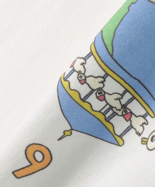 SHIPS any(シップス エニィ)の「VITALSIGN:〈洗濯機可能〉プリント TEE(Tシャツ/カットソー・レディース・ホワイト/ホワイト系その他/ナチュラル・ONE SIZE)」の6枚目の写真