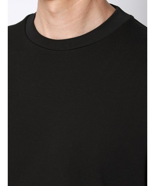 SUIT SQUARE(スーツスクエア)の「オフィT/Tシャツ/長袖/ウォッシャブル/プレーティング鹿の子/無地(Tシャツ/カットソー・メンズ・ブラック/グレー/ホワイト/ブラウン・S/M/L/LL/3L)」の11枚目の写真