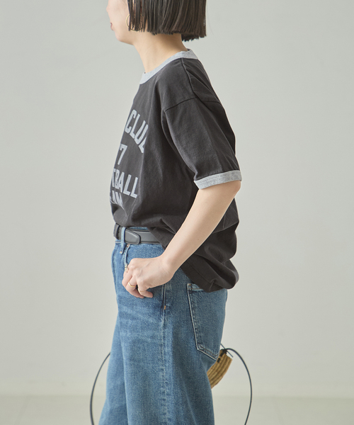 journal standard L'essage(ジャーナルスタンダードレサージュ)の「《L.E.S》リンガーTシャツ(Tシャツ/カットソー・レディース・ベージュ/ホワイト/ブラック・FREE)」の15枚目の写真