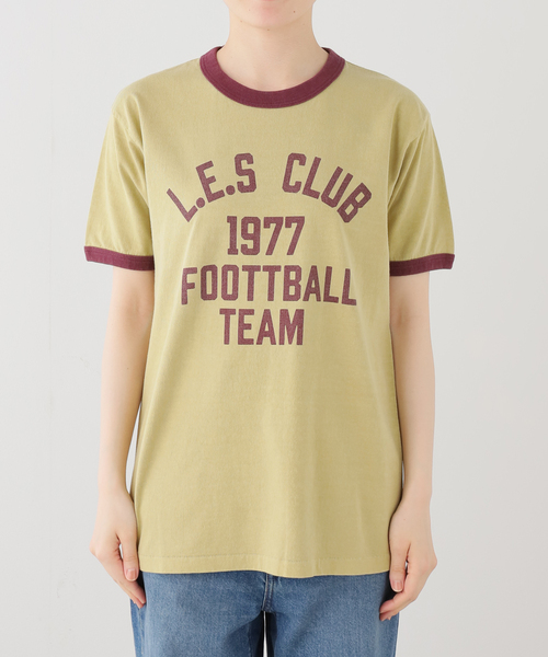 journal standard L'essage(ジャーナルスタンダードレサージュ)の「《L.E.S》リンガーTシャツ(Tシャツ/カットソー・レディース・ベージュ/ホワイト/ブラック・FREE)」の5枚目の写真
