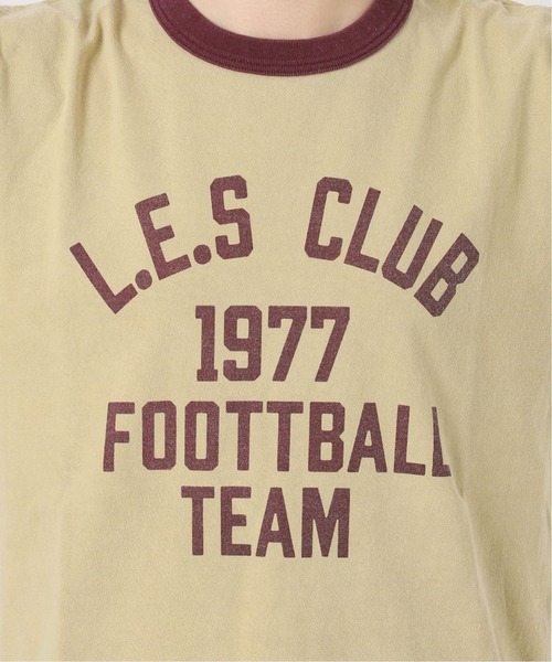 journal standard L'essage(ジャーナルスタンダードレサージュ)の「《L.E.S》リンガーTシャツ(Tシャツ/カットソー・レディース・ベージュ/ホワイト/ブラック・FREE)」の6枚目の写真