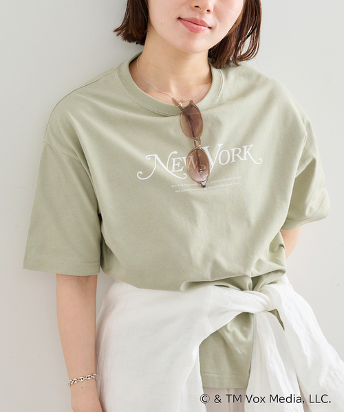 U by SPICK&SPAN(ユーバイスピックアンドスパン)の「New York Magazine ロゴ TEE(Tシャツ/カットソー・レディース・ブラック/カーキ/ホワイト・SMALL)」の22枚目の写真