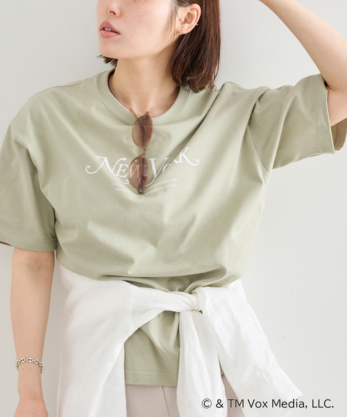 U by SPICK&SPAN(ユーバイスピックアンドスパン)の「New York Magazine ロゴ TEE(Tシャツ/カットソー・レディース・ブラック/カーキ/ホワイト・SMALL)」の21枚目の写真