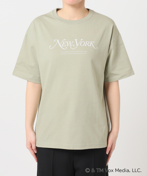 U by SPICK&SPAN(ユーバイスピックアンドスパン)の「New York Magazine ロゴ TEE(Tシャツ/カットソー・レディース・ブラック/カーキ/ホワイト・SMALL)」の5枚目の写真