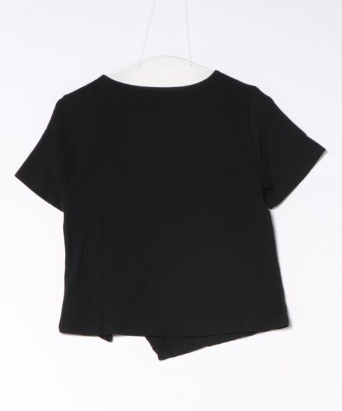 Jasmine Grandiflorum(ジャスミングランディフローラム)の「【Jasmine】カットアウトアシメトリーデザインTシャツ(Tシャツ/カットソー・レディース・ホワイト/ブラック・FREE)」の3枚目の写真