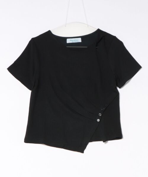 Jasmine Grandiflorum(ジャスミングランディフローラム)の「【Jasmine】カットアウトアシメトリーデザインTシャツ(Tシャツ/カットソー・レディース・ホワイト/ブラック・FREE)」の17枚目の写真