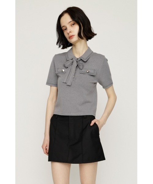 SLY(スライ)の「SKIRT LIKE S/PT スカートライクショートパンツ 春服 夏服(スラックス・レディース・ベージュ/ブラック・2/1)」の5枚目の写真