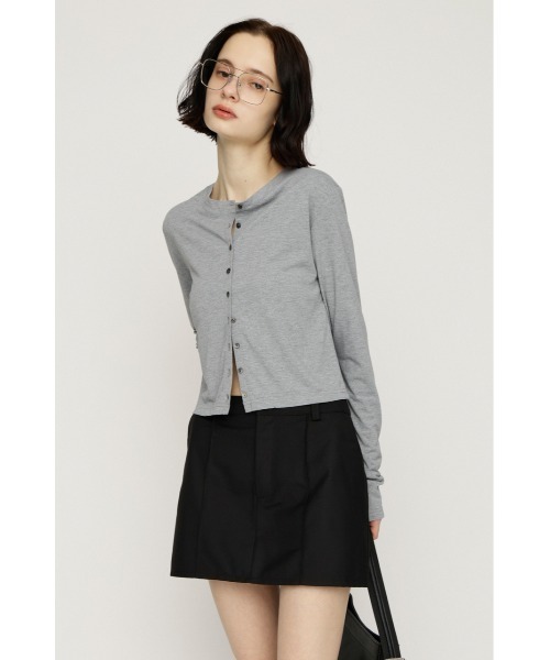 SLY(スライ)の「SKIRT LIKE S/PT スカートライクショートパンツ 春服 夏服(スラックス・レディース・ベージュ/ブラック・2/1)」の6枚目の写真