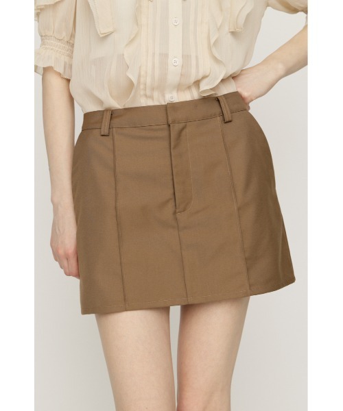 SLY(スライ)の「SKIRT LIKE S/PT スカートライクショートパンツ 春服 夏服(スラックス・レディース・ベージュ/ブラック・2/1)」の9枚目の写真