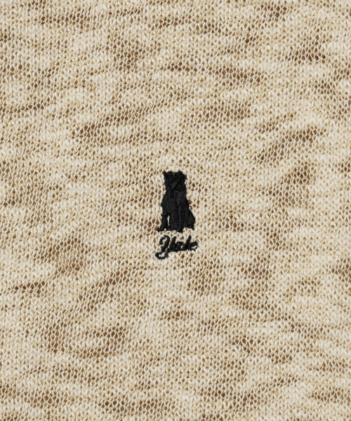 YALE(イェール)の「ヘダーショートスリーブニットシャツヘダーベージュ(Tシャツ/カットソー・レディース・その他・MEDIUM/SMALL/X-LARGE/LARGE)」の5枚目の写真