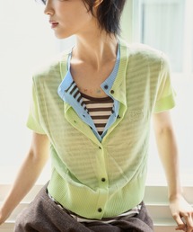 common gull products.（コモンガルプロダクツ）の「2つで1つの半袖カーディガン、芽心（カーディガン/ボレロ）」