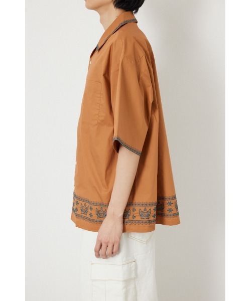 RODEO CROWNS WIDE BOWL（ロデオクラウンズワイドボウル）の「Crown Hem シャツ（シャツ/ブラウス・メンズ・ブラック/オフホワイト/ダークオレンジ・MEDIUM/LARGE）」の19枚目の写真
