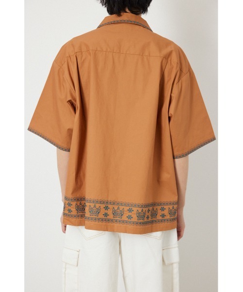RODEO CROWNS WIDE BOWL（ロデオクラウンズワイドボウル）の「Crown Hem シャツ（シャツ/ブラウス・メンズ・ブラック/オフホワイト/ダークオレンジ・MEDIUM/LARGE）」の20枚目の写真