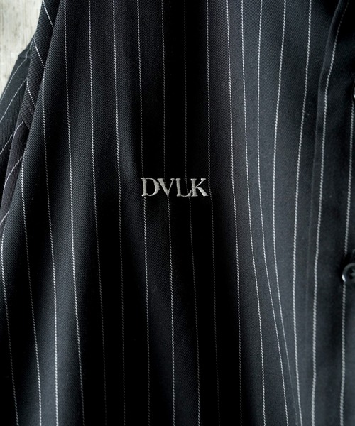 DEVILOCK（デビロック）の「DEVILOCK PIN STRIPE EMBROIDERY SHIRT（シャツ/ブラウス・メンズ・チャコールグレー/ブラック/ホワイト・X-LARGE/LARGE/MEDIUM）」の9枚目の写真