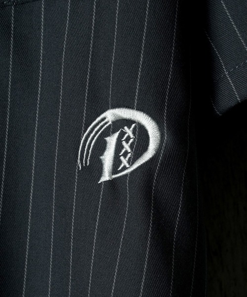 DEVILOCK（デビロック）の「DEVILOCK PIN STRIPE EMBROIDERY SHIRT（シャツ/ブラウス・メンズ・チャコールグレー/ブラック/ホワイト・X-LARGE/LARGE/MEDIUM）」の12枚目の写真