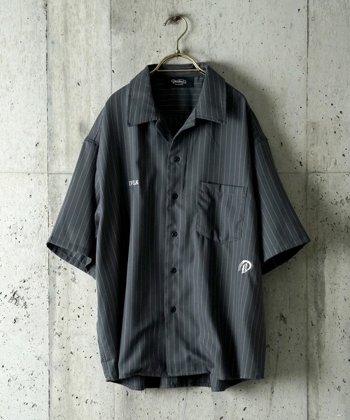 DEVILOCK（デビロック）の「DEVILOCK PIN STRIPE EMBROIDERY SHIRT（シャツ/ブラウス・メンズ・チャコールグレー/ブラック/ホワイト・X-LARGE/LARGE/MEDIUM）」の13枚目の写真