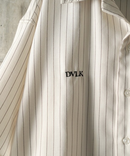 DEVILOCK（デビロック）の「DEVILOCK PIN STRIPE EMBROIDERY SHIRT（シャツ/ブラウス・メンズ・チャコールグレー/ブラック/ホワイト・X-LARGE/LARGE/MEDIUM）」の17枚目の写真