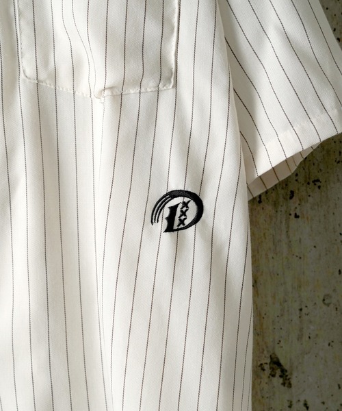 DEVILOCK（デビロック）の「DEVILOCK PIN STRIPE EMBROIDERY SHIRT（シャツ/ブラウス・メンズ・チャコールグレー/ブラック/ホワイト・X-LARGE/LARGE/MEDIUM）」の18枚目の写真