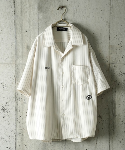 DEVILOCK（デビロック）の「DEVILOCK PIN STRIPE EMBROIDERY SHIRT（シャツ/ブラウス・メンズ・チャコールグレー/ブラック/ホワイト・X-LARGE/LARGE/MEDIUM）」の15枚目の写真