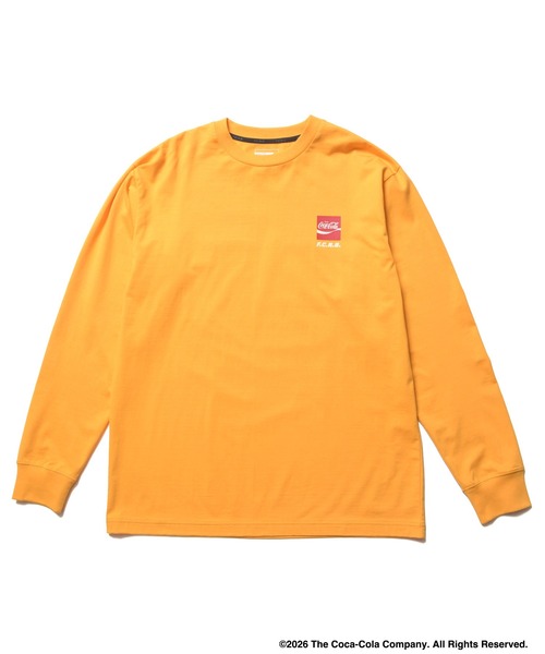 F.C.Real Bristol(エフシーレアルブリストル)の「Coca-Cola AUTHENTIC L/S TEE(Tシャツ/カットソー・メンズ・ブラック/オレンジ/ホワイト・XX-LARGE/X-LARGE/LARGE/MEDIUM/SMALL)」の3枚目の写真
