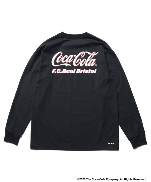 F.C.Real Bristol(エフシーレアルブリストル)の「Coca-Cola AUTHENTIC L/S TEE(Tシャツ/カットソー・メンズ・ブラック/オレンジ/ホワイト・XX-LARGE/X-LARGE/LARGE/MEDIUM/SMALL)」の2枚目の写真