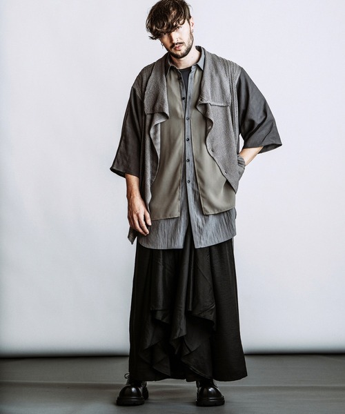 NO ID.（ノーアイディ）の「【NO ID.】Gather Baggy Drape Trousers / ギャザー バギー ドレープ トラウザーズ（その他パンツ・メンズ・その他23/ブラック・2/1）」の6枚目の写真