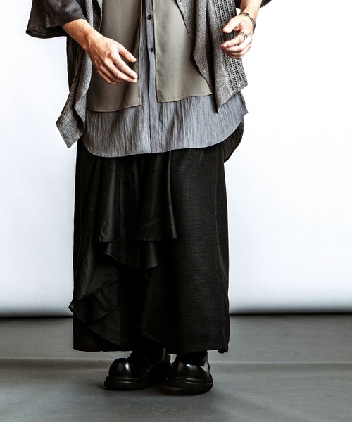 NO ID.（ノーアイディ）の「【NO ID.】Gather Baggy Drape Trousers / ギャザー バギー ドレープ トラウザーズ（その他パンツ・メンズ・その他23/ブラック・2/1）」の11枚目の写真