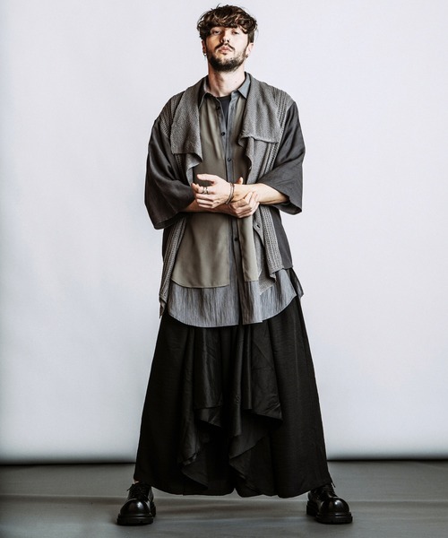NO ID.（ノーアイディ）の「【NO ID.】Gather Baggy Drape Trousers / ギャザー バギー ドレープ トラウザーズ（その他パンツ・メンズ・その他23/ブラック・2/1）」の7枚目の写真