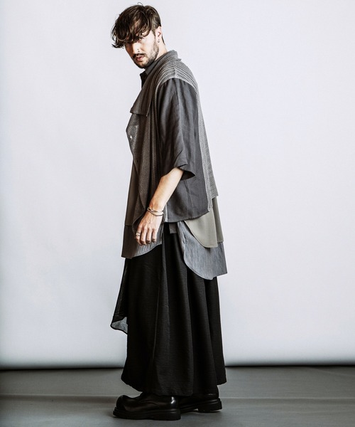 NO ID.（ノーアイディ）の「【NO ID.】Gather Baggy Drape Trousers / ギャザー バギー ドレープ トラウザーズ（その他パンツ・メンズ・その他23/ブラック・2/1）」の8枚目の写真