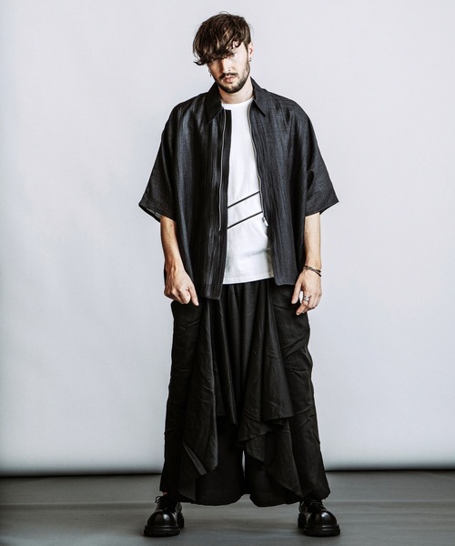 NO ID.（ノーアイディ）の「【NO ID.】Gather Baggy Drape Trousers / ギャザー バギー ドレープ トラウザーズ（その他パンツ・メンズ・その他23/ブラック・2/1）」の16枚目の写真