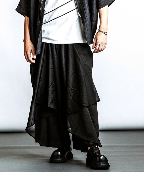 NO ID.（ノーアイディ）の「【NO ID.】Gather Baggy Drape Trousers / ギャザー バギー ドレープ トラウザーズ（その他パンツ・メンズ・その他23/ブラック・2/1）」の14枚目の写真