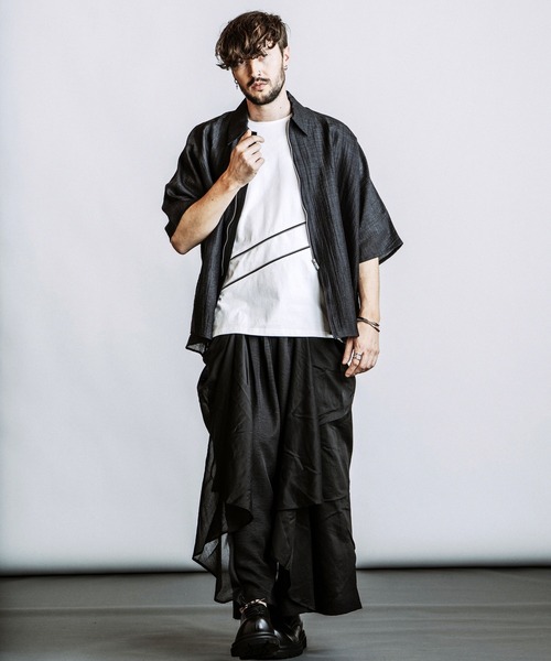 NO ID.（ノーアイディ）の「【NO ID.】Gather Baggy Drape Trousers / ギャザー バギー ドレープ トラウザーズ（その他パンツ・メンズ・その他23/ブラック・2/1）」の17枚目の写真