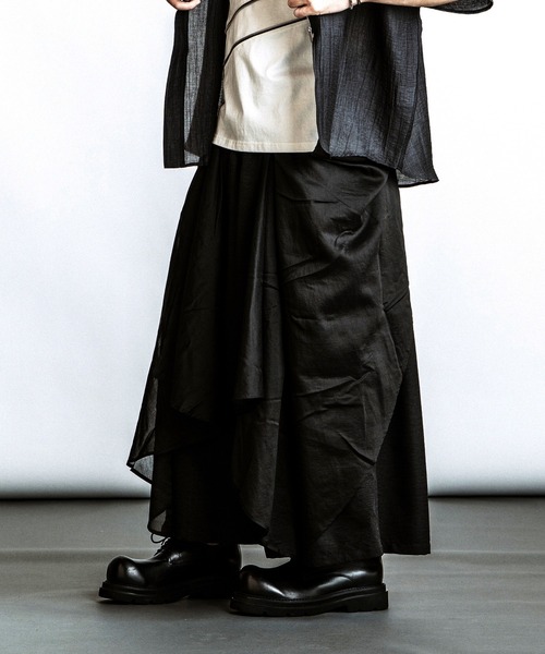 NO ID.（ノーアイディ）の「【NO ID.】Gather Baggy Drape Trousers / ギャザー バギー ドレープ トラウザーズ（その他パンツ・メンズ・その他23/ブラック・2/1）」の21枚目の写真