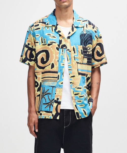 DEUS EX MACHINA(デウスエクスマキナ)の「FREAMON SHIRT(シャツ/ブラウス・メンズ・レッド/イエロー系・M/L)」の8枚目の写真