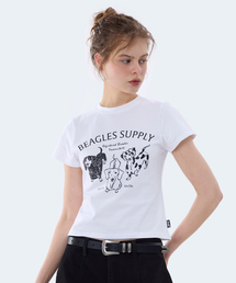 ビグルス スリムフィット 半袖Tシャツ ホワイト YT-3Y14