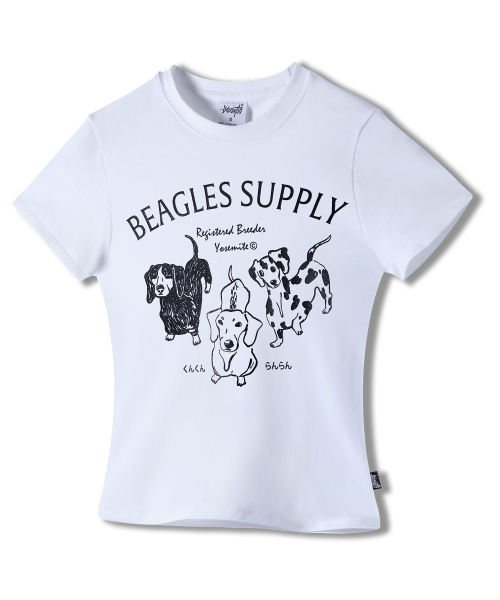 YOSEMITE(ヨセミティ)の「ビグルス スリムフィット 半袖Tシャツ ホワイト YT-3Y14(Tシャツ/カットソー・レディース・ホワイト・SMALL/MEDIUM)」の3枚目の写真