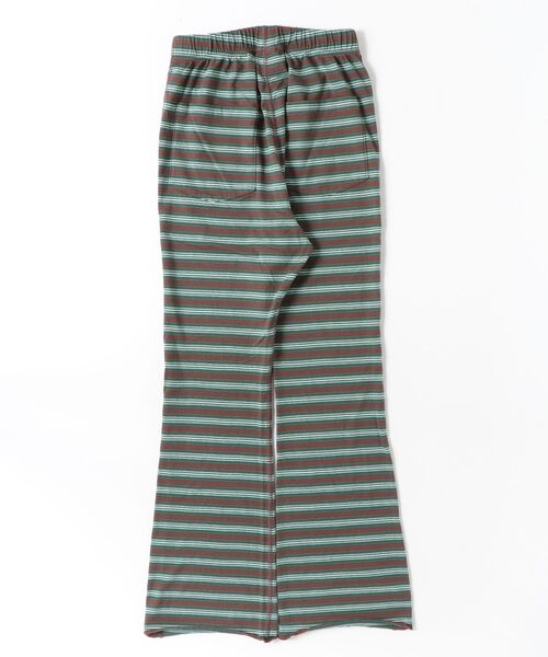 WALLA WALLA SPORT（ワラワラスポーツ）の「WALLA WALLA SPORT【ワラワラスポーツ】 - STRIPE FLARE PANT（その他パンツ・レディース・バーガンディー/ブラック系/ブラウン系・MEDIUM）」の4枚目の写真