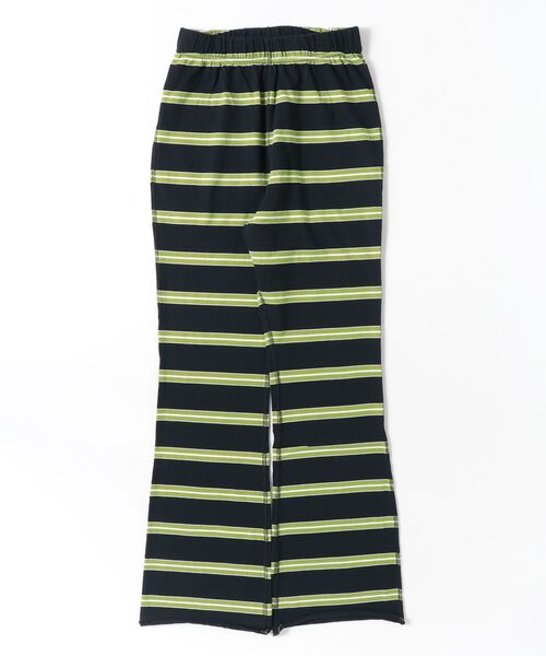 WALLA WALLA SPORT（ワラワラスポーツ）の「WALLA WALLA SPORT【ワラワラスポーツ】 - STRIPE FLARE PANT（その他パンツ・レディース・バーガンディー/ブラック系/ブラウン系/グリーン系・MEDIUM）」の10枚目の写真