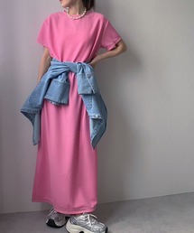 bohmal（ボマール）の「ワッフルマキシ半袖ワンピース（ワンピース）」