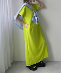 bohmal（ボマール）の「ワッフルマキシ半袖ワンピース（ワンピース）」
